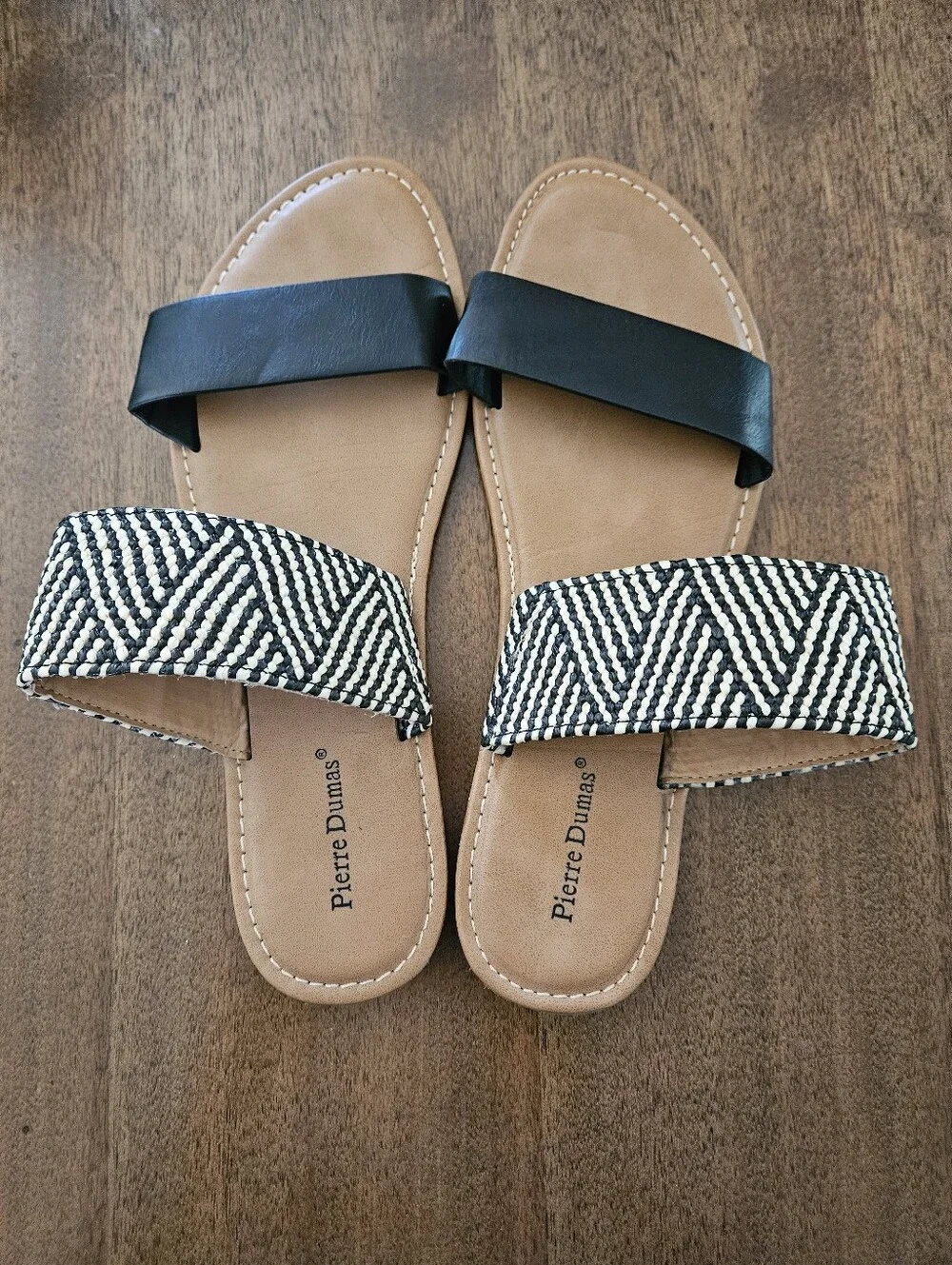 Pierre Dumas Double Band Slide Sandals